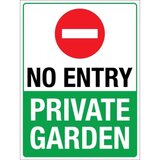 No entry private garden